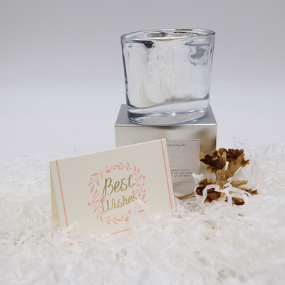 Le ruban de luxe de marque de distributeur de maison d'arome a flairé des bougies de cire de soja