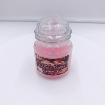 Rose Mason Jar Candle Rose Scented d'Aromatherapy de Vegan pour la détente