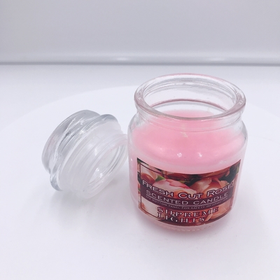 Rose Mason Jar Candle Rose Scented d'Aromatherapy de Vegan pour la détente