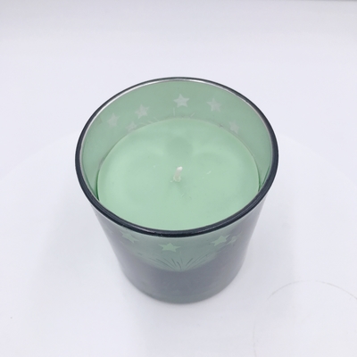 Bougie de galvanoplastie jaune faite maison de maison d'arome pour l'Aromatherapy
