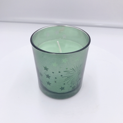 Bougie de galvanoplastie jaune faite maison de maison d'arome pour l'Aromatherapy