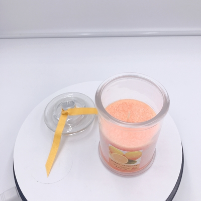 La cire orange organique de soja d'OEM a flairé Mason Jar Candle pour le sommeil