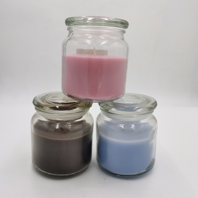 L'arome coloré de sucrerie a flairé les bougies à base de soja 12oz de bougies