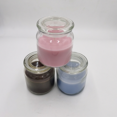 L'arome coloré de sucrerie a flairé les bougies à base de soja 12oz de bougies