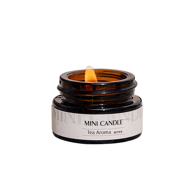 Arome Mini Amber Glass 3oz Mason Jar Candle pour la station thermale de sommeil