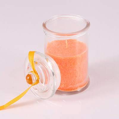 Bougie parfumée de pot en verre avec le poids de la cire 90g   Pour la décoration à la maison
