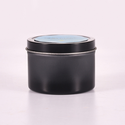 L'OEM 2 onces a réutilisé Matte Black Tin Can Candle pour la chambre à coucher
