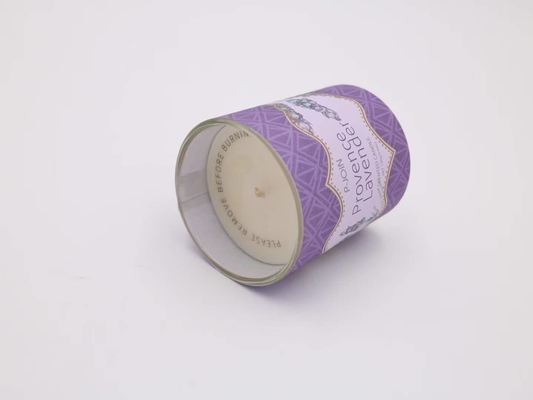 Thé en verre blanc de pots de bougie d'OEM le petit allume la cire de soja de 5 onces