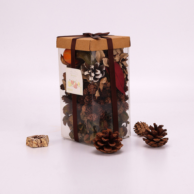 Pot-pourri sec parfumé naturel d'arome de cône de pin pour la salle de bains 210g
