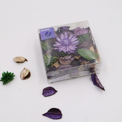 Le sachet parfumé sec fait main de pot-pourri d'arome de pétales met en sac 90g