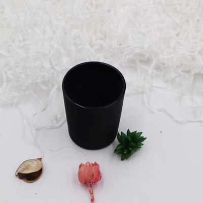 Tasses votives 6.2x7.3 de bougeoir de verre noir vide de Tealight pour l'église