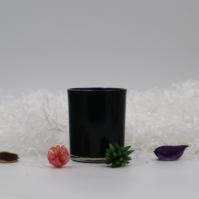 Tasses votives 6.2x7.3 de bougeoir de verre noir vide de Tealight pour l'église