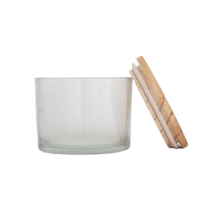 Décoration claire 11x8 de tasses de bougie de Tealight en verre de maison d'arome pour des pièces maîtresses