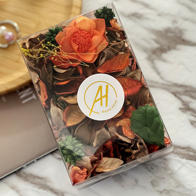 Le pot-pourri fait main de pêche a flairé des fleurs pour l'hôtel de garde-robe
