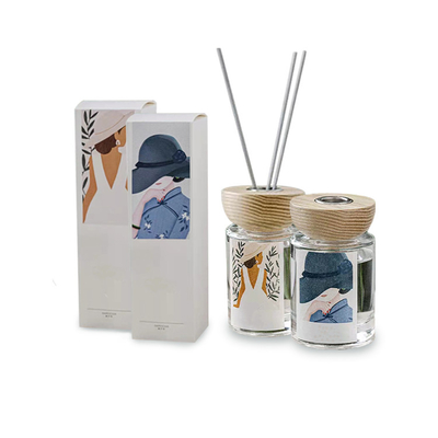 Le cadeau coloré fait sur commande a placé le parfum 120ml de luxe avec l'arome Reed Diffuser de boîte de CMYK