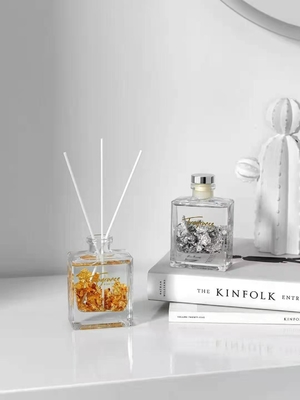 Cannelle de Noël Reed Diffuser Perfume 120ml avec l'aluminium d'argent d'or
