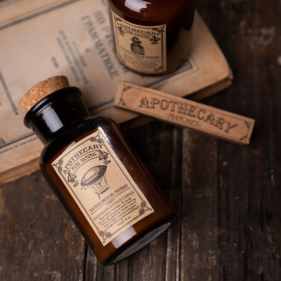 Rétro menthe verte de Cork Scented Aroma Therapy Candles de bouteille et bougie d'eucalyptus