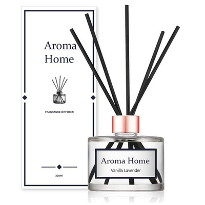 LOGO en verre de Reed Diffuser With Customized d'arome de noix de coco de l'espace libre 200ml