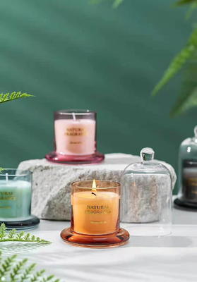 Ensembles en verre de cadeau de bougie de maison d'arome d'Aromatherapy de dôme