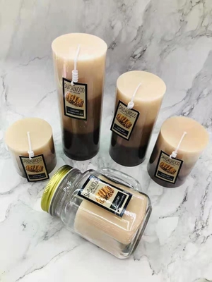le pilier fait main de bougies de soja de 3.5oz 4.5oz a flairé des bougies pour la détente