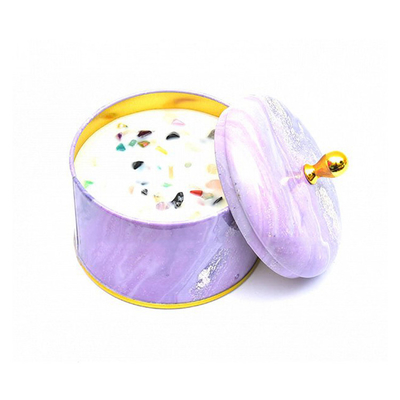 Métal parfumé fait main Tin Can Candle 100ml 250ml de cire de soja