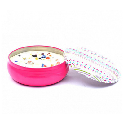 la bougie 8oz modelée vide étame la chambre à coucher romantique de lumière de bougie avec des couvercles
