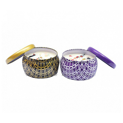 Petite décoration en aluminium unique 120g de Tin Can Candle With Stone