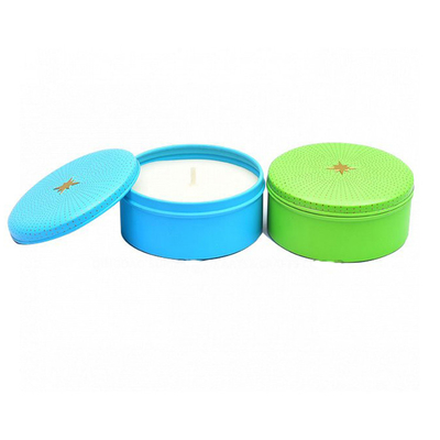 Métal en aluminium Mini Tin Candles For Votive Tealight 3oz de cire parfumée de soja