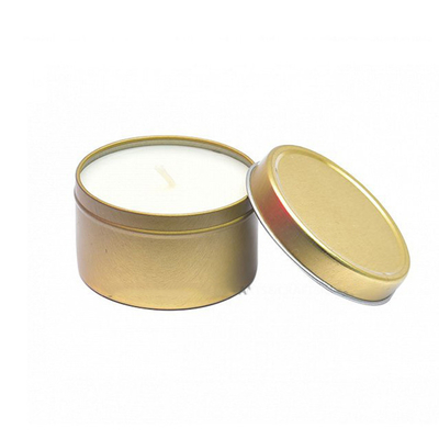 Le ruban d'or a flairé le soja Tin Can Candle In Bulk 5.5oz