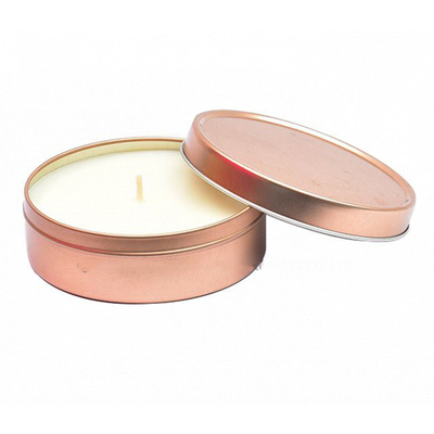 Le ruban d'or a flairé le soja Tin Can Candle In Bulk 5.5oz