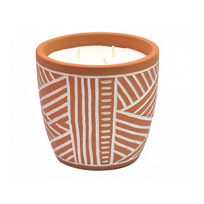 Grande bougie extérieure de citronnelle d'insectifuge de moustique en Clay Pot