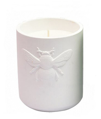 Bougie en céramique parfumée de marbre rustique de soja d'OEM pour la détente