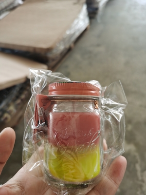 Cire de soja de maison d'arome Mason Jar Custom Scented Candle mignon avec la poignée