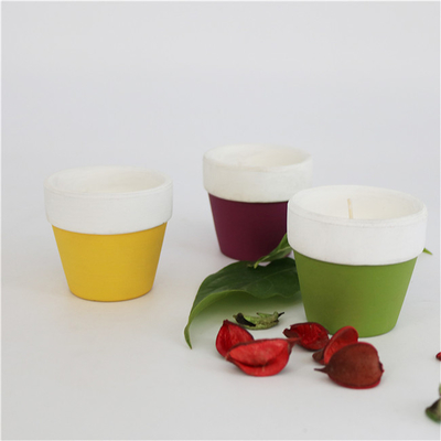 Bougies en verre personnalisées de soja de lavande de pot de bougie de noir de 7oz MSDS pour la décoration intérieure