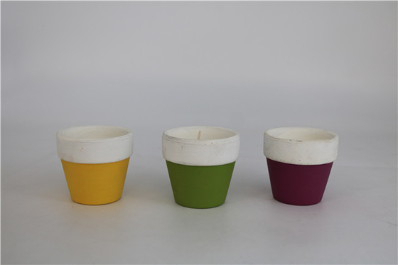 Bougies en verre personnalisées de soja de lavande de pot de bougie de noir de 7oz MSDS pour la décoration intérieure