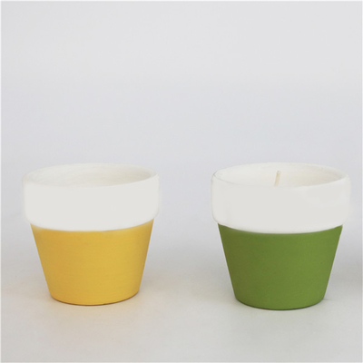 Bougies en verre personnalisées de soja de lavande de pot de bougie de noir de 7oz MSDS pour la décoration intérieure