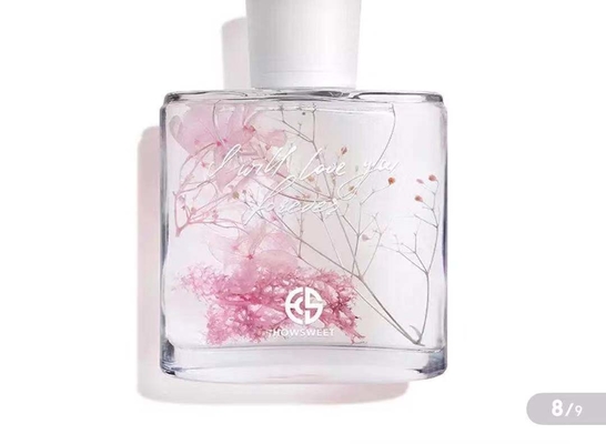 Arome de parfum de pièce Reed Diffuser 100ml avec la décoration sèche de fleurs