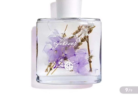Arome de parfum de pièce Reed Diffuser 100ml avec la décoration sèche de fleurs