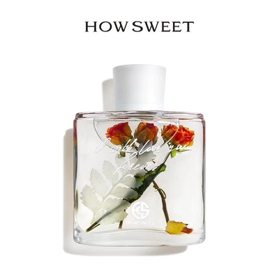 Arome de parfum de pièce Reed Diffuser 100ml avec la décoration sèche de fleurs
